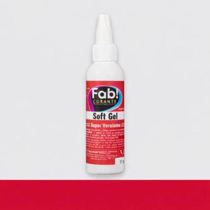 Corante Alimentício Soft Gel Super Vermelho 60g Fab Corante para Confeitaria Profissional Chocolandia
