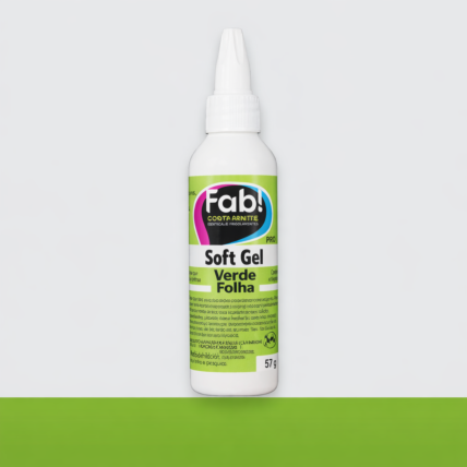 Corante Alimentício Soft Gel Verde Folha 60g Fab Corante para Confeitaria Profissional Chocolandia