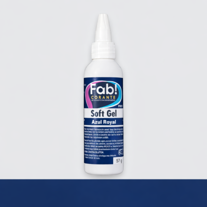 Corante Alimentício Soft Gel Azul Royal 60g Fab Corante para Confeitaria Profissional Chocolandia