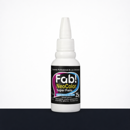 Corante Alimentício Neocolor Super Preto Fab Corante 25g para Confeitaria Profissional Chocolandia