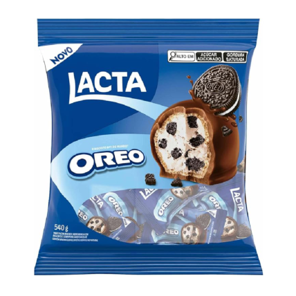 Wafer Recheado Oreo Lacta Pacote 540g Chocolate ao Leite Chocolandia