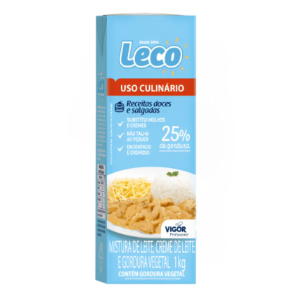 Base Culinária Leco UHT 1kg para Receitas Doces e Salgadas Chocolandia