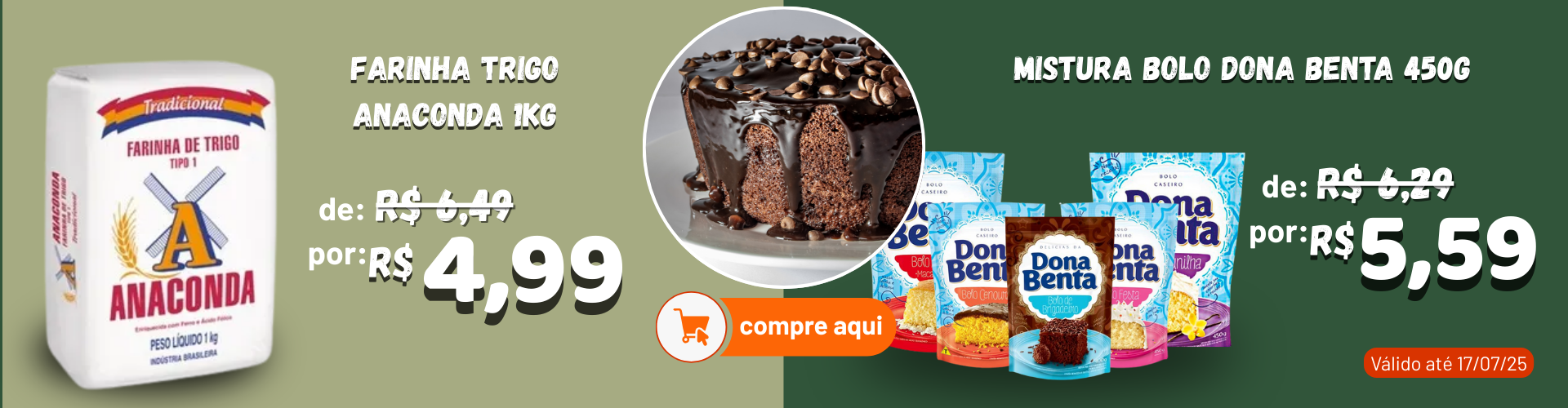 Ofertas bolo/farinha