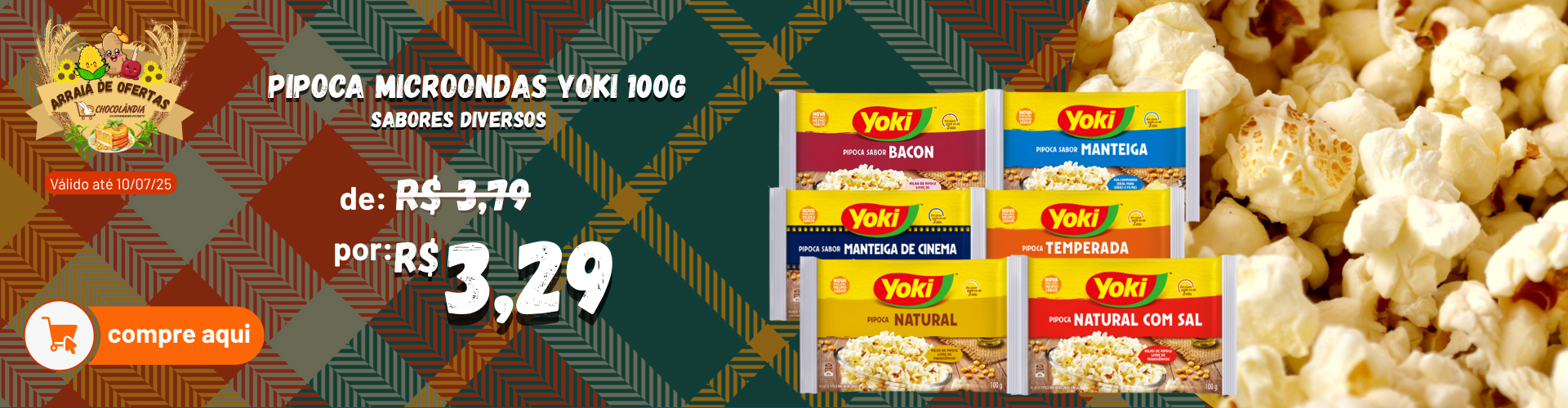 Ofertas Pipoca