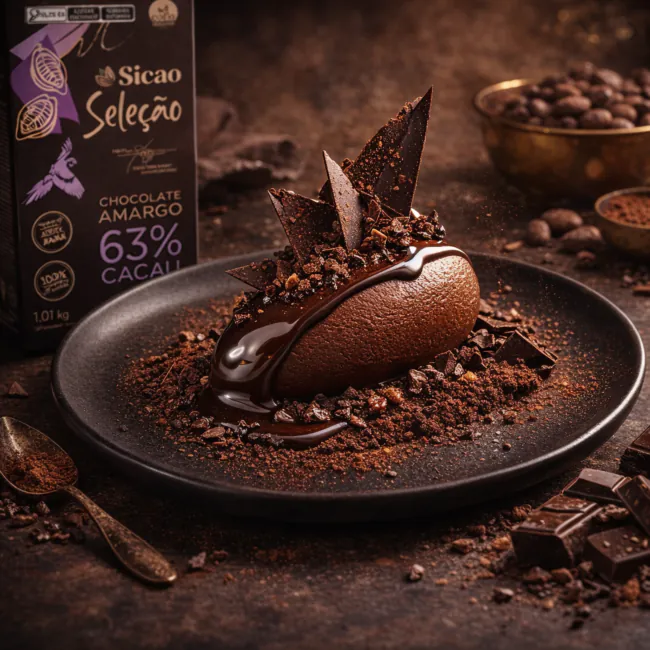 Chocolate Amargo 63% Sicao Gotas 1,01kg | Chocolândia