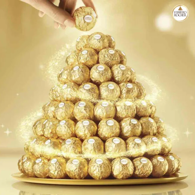 【デニム8】Ferrero Rocher 4粒入り Ferrero Rocher 8 Unidades Caixa | Chocolândia