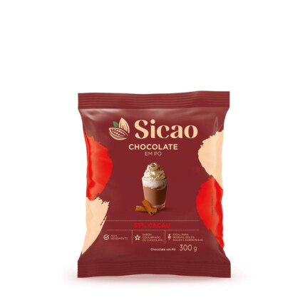 Chocolate em Pó 33% Cacau Sicao 300g