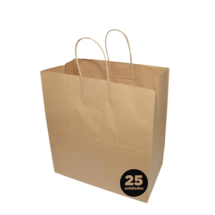 Sacola Kraft Lisa Vinco 31x26x13cm 25un M