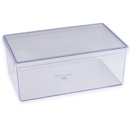Cake Box Cristal Retangular com Tampa 1,5l Bluestar