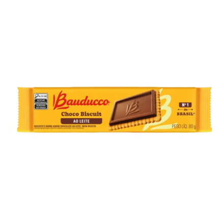 Choco Biscuit Ao Leite Bauducco 80g