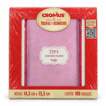 Embalagem para Trufa TPM Cromus 14,5 x 15,5cm 100 Unidades - Chocolandia