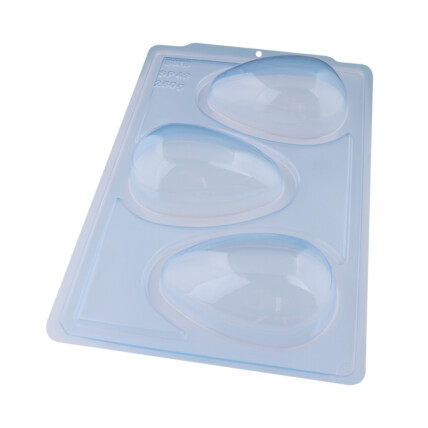 Forma de Acetato com Silicone Especial Ovo de Páscoa Liso 250g BWB para Chocolateria Profissional Chocolandia