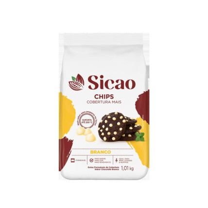 COBERTURA FRACIONADA FORNEÁVEL CHIPS BRANCO SICAO 1,01KG