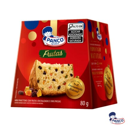 Mini Panettone de Frutas Panco 80g – Maciez, Sabor Tradicional e Qualidade Garantida | Chocolândia