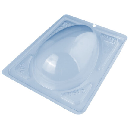 Forma de Acetato com Silicone Especial Ovo de Páscoa Liso Casca Fina 500g BWB para Chocolateria Profissional Chocolandia