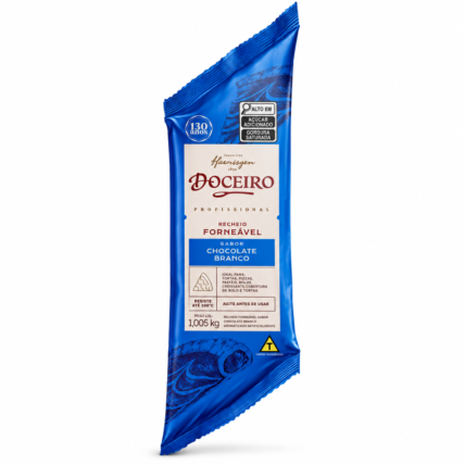 Recheio Forneável Chocolate Branco Doceiro Haenssgen 1,005kg Chocolandia