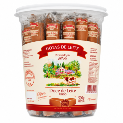 Doce Pingo de Leite Avaré 500g Tradicional Macio Sabor Leite Chocolandia