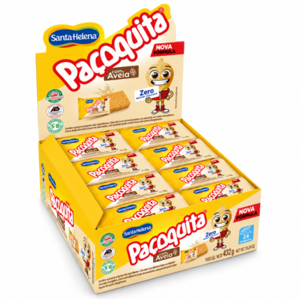 Paçoquita Zero Açúcar com Aveia Santa Helena 24 Unidades Chocolandia