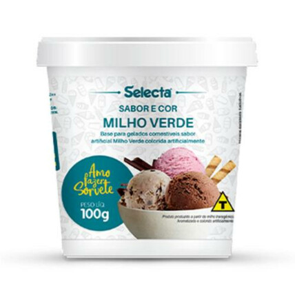 BASE SORVETE SELECTA 100G MILHO VERDE
