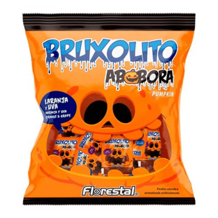 Pirulito Bruxolito Abóbora Sortido Florestal 500g