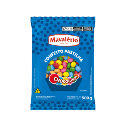 Confeito Sabor Chocolate Chocogiros 500g