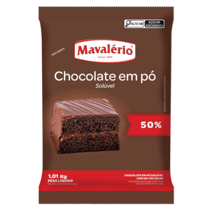 Chocolate em Pó Solúvel 50% Cacau Mavalério 1,01kg