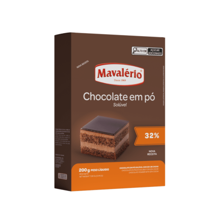 Chocolate em Pó Solúvel 32% Mavalério 200g