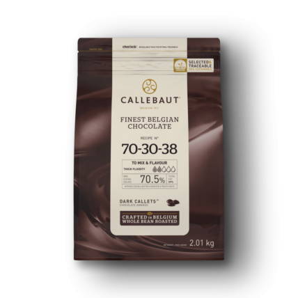 Chocolate Belga Amargo em Callets 70,5% Callebaut 2,01kg Nº 70-30-38