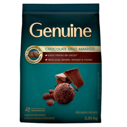CHOCOLATE EM MOEDAS MEIO AMARGO GENUINE 2,05KG