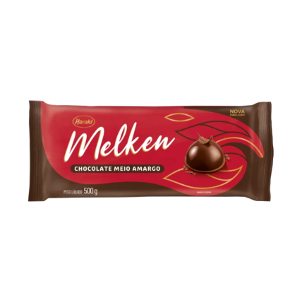 Chocolate Meio Amargo em Barra Melken 500g