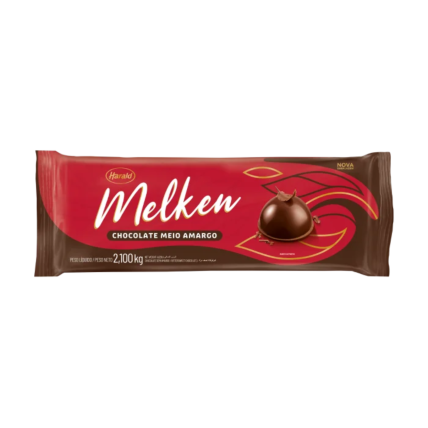 Chocolate Meio Amargo em Barra Melken 2,1kg