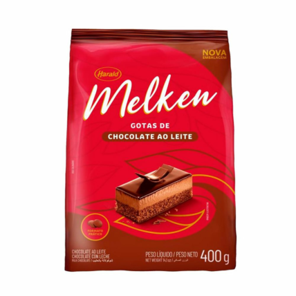Chocolate Ao Leite em Gotas Melken Harald 400g