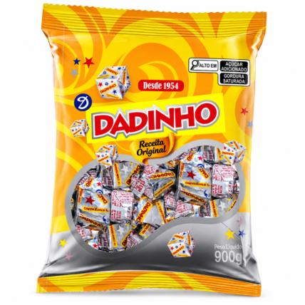 Bala de Amendoim Dizioli Dadinho 900g Chocolandia