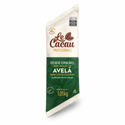 Recheio Forneável Chocolate com Avelã Le Cacau 1,01kg Chocolandia