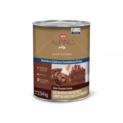 Recheio Alpino Nestlé 2,54kg Chocolate Cremoso para Confeitaria Profissional – Chocolândia