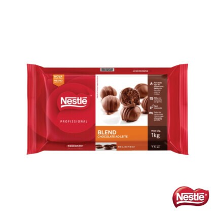 Chocolate em Barra Blend Nestlé 1kg para Confeitaria Profissional com Sabor Equilibrado – Chocolândia