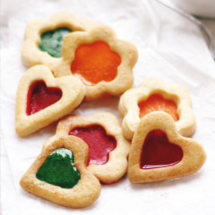 Bolachas decoradas e Vitral Cookie