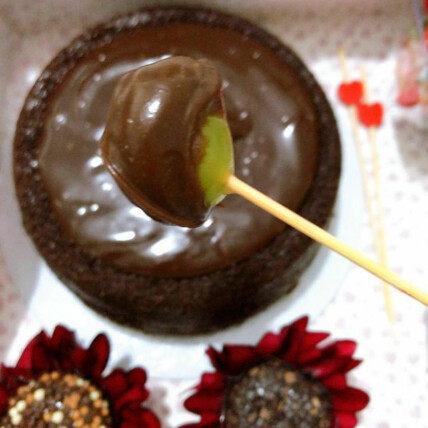 Festival de Inverno para Delivery: Bolo Fondue de Chocolate