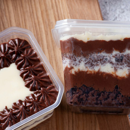 Bolo no Pote + Bolo Gelado Embrulhado