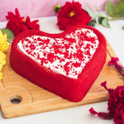 Bolo de Coração Red Velvet 