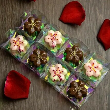 Especial de Chocolate: Coração recheado + Bombom de Flor de Sakura