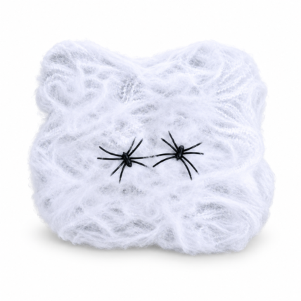 Teia de Aranha Branca Decorativa Halloween Cromus 18g 1un | Chocolândia