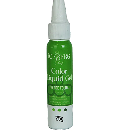 Corante Liquigel Verde Folha Iceberg Chef 25g