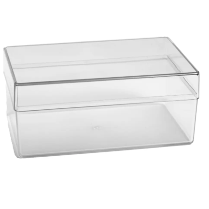Cake Box Cristal Retangular com Tampa 500mL Bluestar