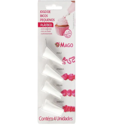 Kit Bicos Pequenos Plastico Mago 4un