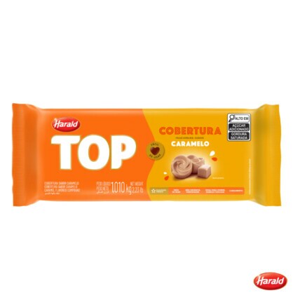 Cobertura Barra Top Caramelo 1,01kg Harald para Confeitaria Chocolândia