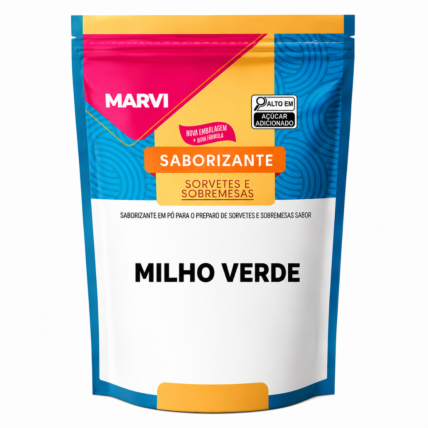 Base Saborizante em Pó para Sorvete Milho Verde Marvi 100g Chocolandia