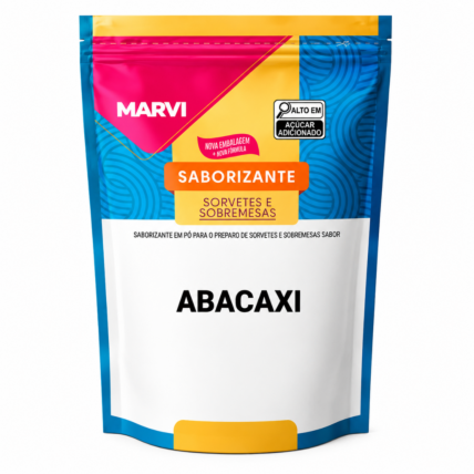 Base Saborizante em Pó para Sorvete Abacaxi Marvi 100g Chocolandia