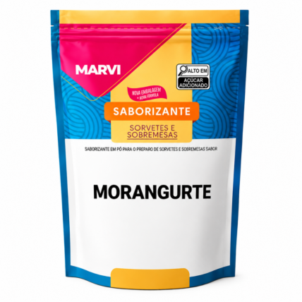 Base Saborizante em Pó para Sorvete Morangurte Marvi 100g Chocolandia