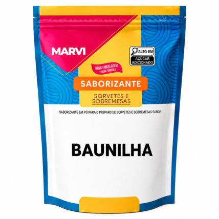 Base Saborizante em Pó para Sorvete Baunilha Marvi 100g Chocolandia